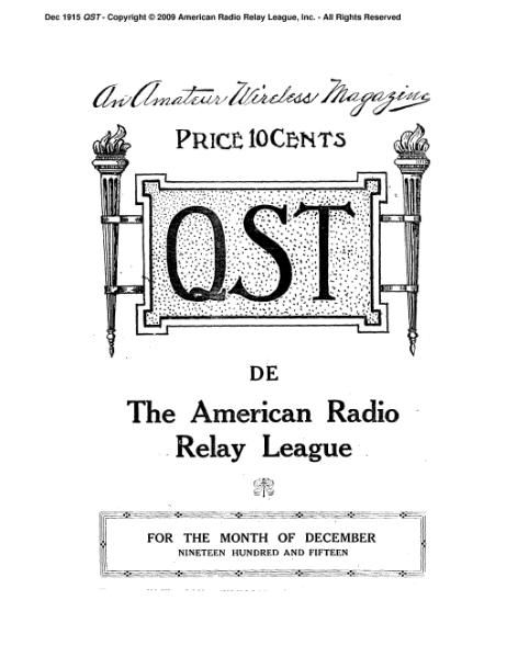 File:December 1915 QST.djvu