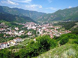 Panoramic view over Devin