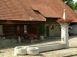 Mattstetten village fountain