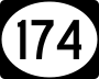 Highway 174 marker