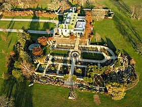 Mansion aerial view