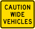 (PW-44.1) Narrow Bridge, wide vehicles use caution