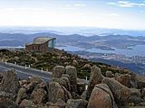 Observation deck on Mt Wellington overlooking Hobart