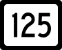 West Virginia Route 125 marker