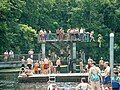 Summer divers and swim-mers at Wakulla Springs.