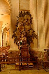 Carved sculpture in the nave