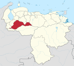 Location within Venezuela