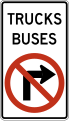 R3-1c No right turn for trucks and buses