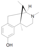 Chemical structure of Metazocine.