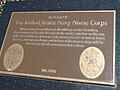 US Navy Nurse Corps plaque on the Memorial Walk