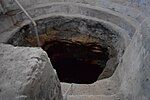 The water source of the bathhouse, as observed in July 2017, features steps along the edges of the spring. These steps were historically used for sitting and leaning by those utilizing the bath.