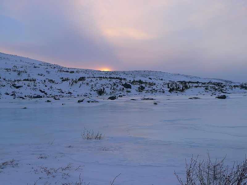 File:Arctic Sunset Kangiqsualujjuaq.JPG