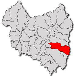 Location in Covasna County