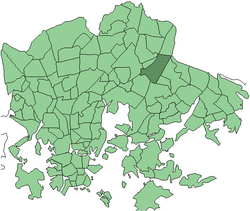 Position of Kivikko within Helsinki