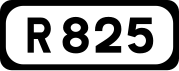 R825 road shield}}