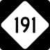 North Carolina Highway 191 marker