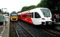 Old and new train at the station