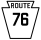 Pennsylvania Route 76 marker