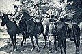 Red officers on their horses during the Finnish Civil War