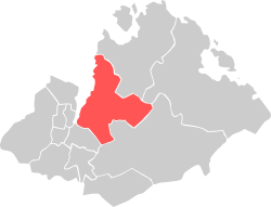 Location within Sandnes municipality