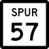 State Highway Spur 57 marker