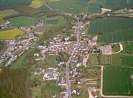 An aerial view of Villeloin-Coulangé