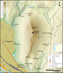 Topographic map.