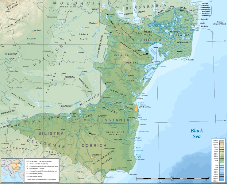 File:Dobrudja topographic map-en.svg