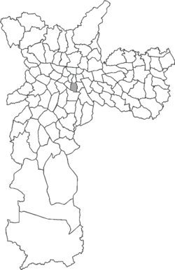 Location of Liberdade in São Paulo