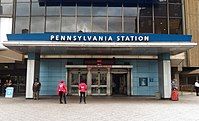 Pennsylvania Station sign at entrance