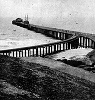 An early Santa Monica Pier, 1877