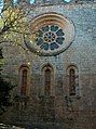 The rose window and lancets of the eastern end