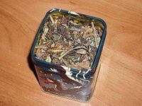 Shoumei tea is a white tea that is produced from naturally withered upper leaf and tips, with a stronger flavor reminiscent of lighter Oolong teas. It is mostly grown in the Fujian province or Guangxi province in China.[1]