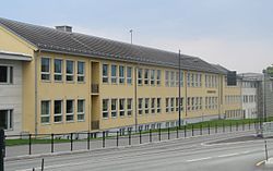 View of the neighborhood school