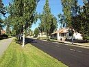 A peaceful road on outskirts of Kuokkala