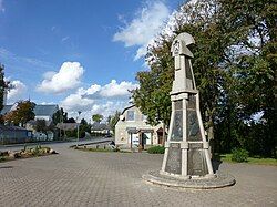 Viekšniai Town Square in Sept., 2012