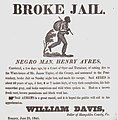 Image 24Escaped slave broadside, Hampshire County, West Virginia, 1845 (from West Virginia)