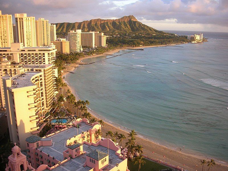 File:Waikiki Beach sunset.jpg