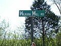 Wilburn Mill Road Sign, Fall River Community, Tennessee