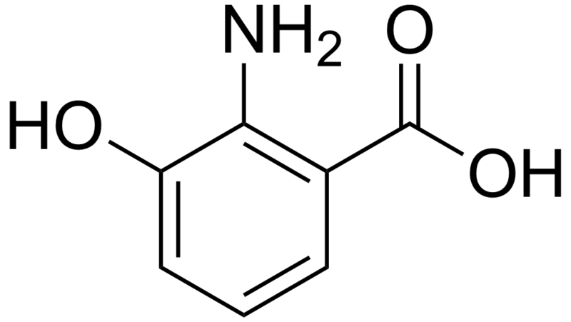 File:3-Hydroxyanthranilic acid.png