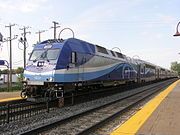 ALP-45DP locomotive from Vaudreuil-Hudson at Vendôme station