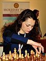 Former Women's World Champion Alexandra Kosteniuk played on board one for Switzerland.