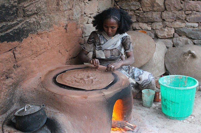 File:Ethiopia Gheralta WomanCookingInjera.JPG