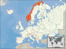 Location of Norway