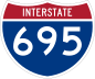 Interstate 695 marker