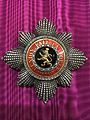 Grand Cordon breast star from the reign of Albert I.