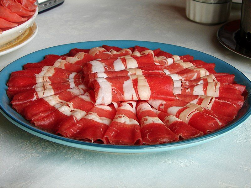 File:Raw beef slices.jpg