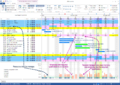 Resource load chart view of sample project opened in Rillsoft Project 6