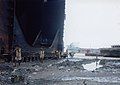 Ship breaking near Chittagong, Bangladesh.