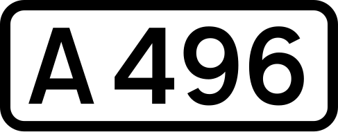 File:UK road A496.svg